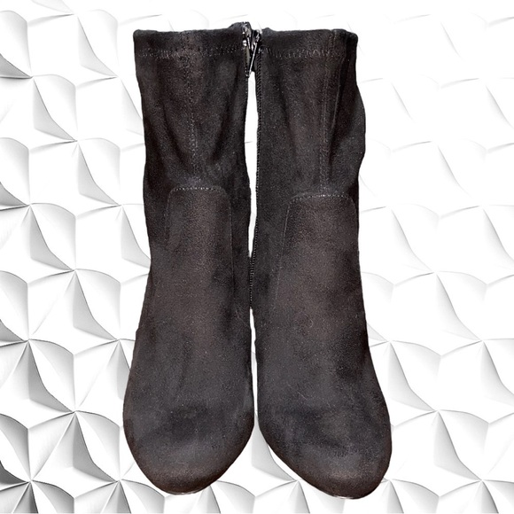 Madden Girl Women’s Black Size 7 1/2 RAPIDD Ankle Fabric Boots EUC - Picture 3 of 7